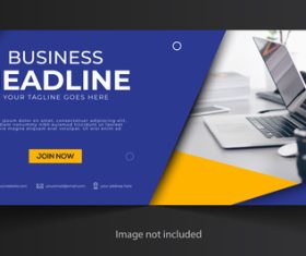 Professional banner template vector
