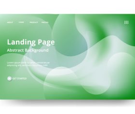 Refreshing landing page abstract background vector