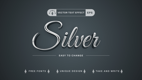 Siwes editable text effect vector