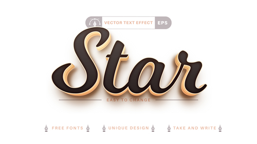 Stas vector text effect