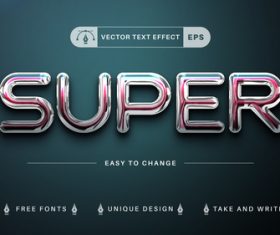Super vector text effect