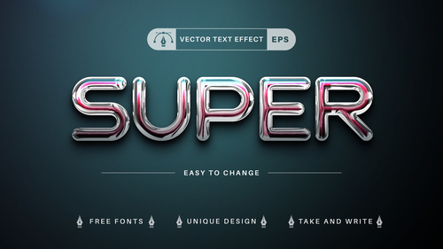 Super vector text effect