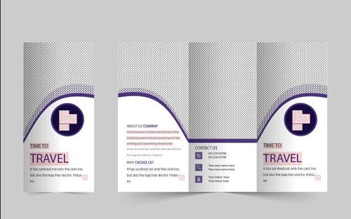 Template trave brochure vector