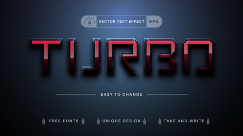 Tijrbq vector text effect