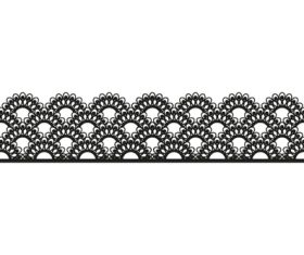 Black decorative cliparts vector