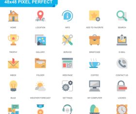 Business basic pixel perfect icon vector