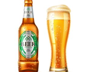 Classic old beer vector
