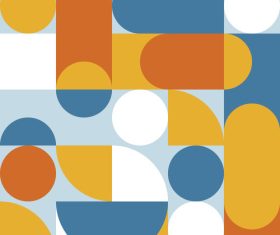 Colorful abstract shape seamless pattern vector