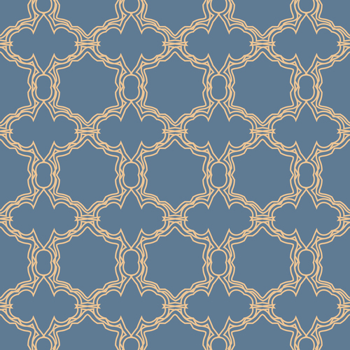 Consecutive geometric seamless pattern vector