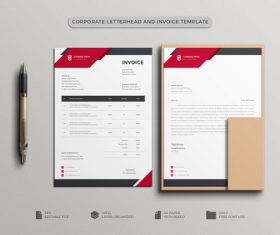Corporate Invoice designs vector