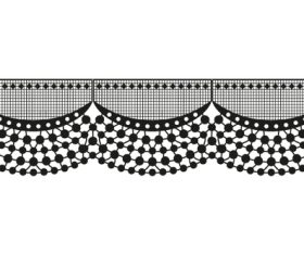 Creative lace pattern design vector