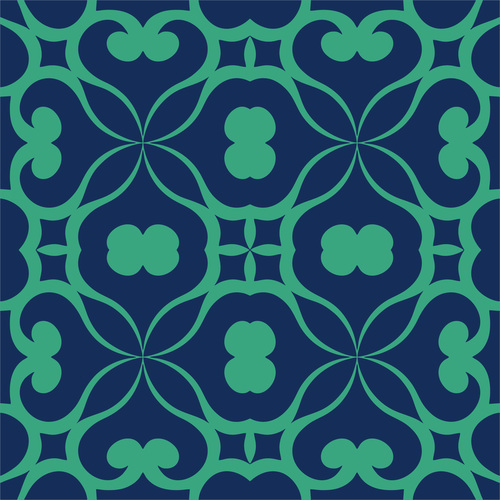 Decorative tropical tiles seamless pattern vector