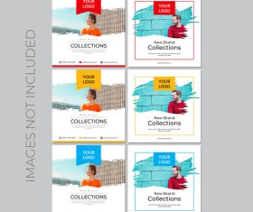 Design sale card template vector