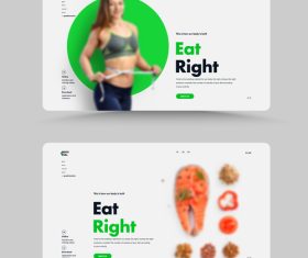 Eat right vector