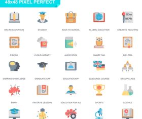 Education knowledge pixel perfect icon vector