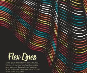 Flex lines decorative background vector