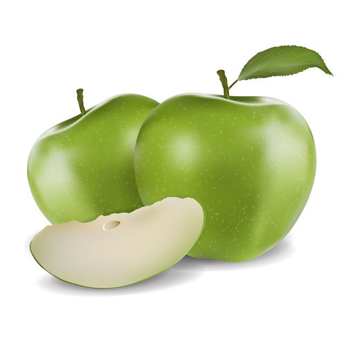 Green apple vector illustration