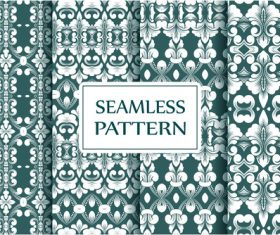 Green pattern seamless background vector
