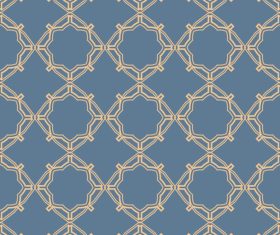 Grid geometric seamless pattern vector