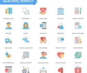 Medicine pixel perfect icon vector