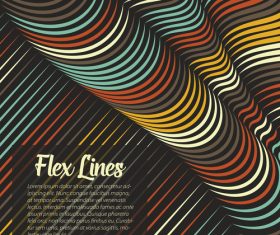 Mixed decorative geometric background vector