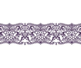Pattern lace vector