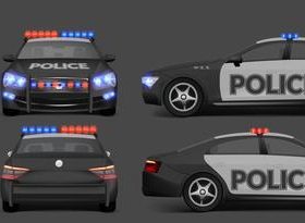 Police car vector