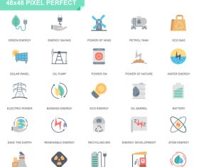 Power energy pixel perfect icon vector
