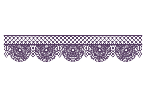 Practical lace pattern design vector