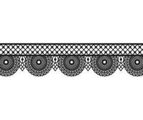 Simple and practical lace pattern design vector