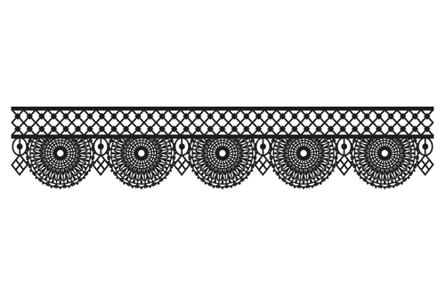 Simple and practical lace pattern design vector