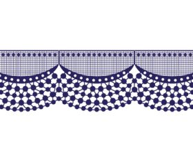 Skirt lace pattern design vector