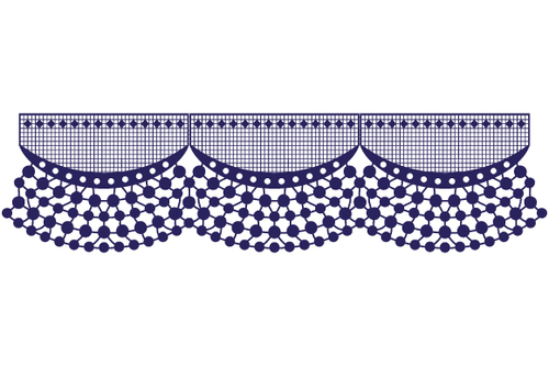 Skirt lace pattern design vector