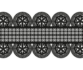 Tablecloth design lace pattern vector