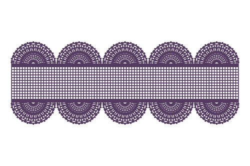 Unique lace pattern vector