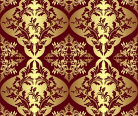 Background golden pattern decoration vector