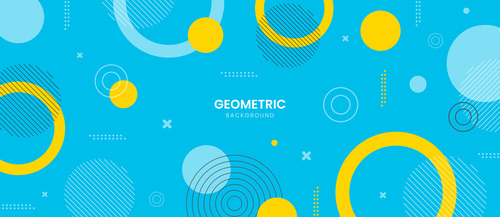Background with geometric shapes vector
