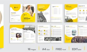 Brochure creative template layout vector
