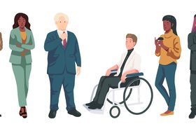 Cartoon business people vector