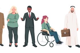 Cartoon different groups vector