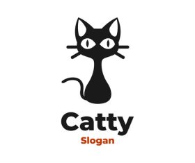 Cat logo vector