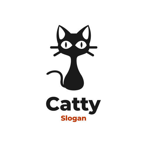 Cat logo vector