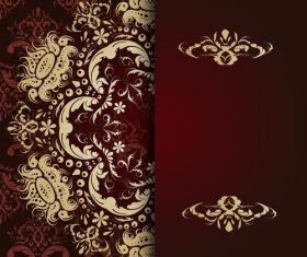 Colored vector backgrounds with patterns and flowers vector