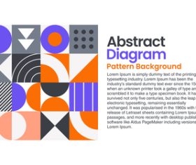 Geometric proportions abstract figure pattern background vector