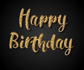 Happy birthday font design vector