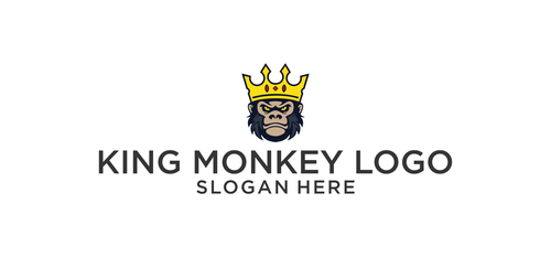 King monkey logo vector