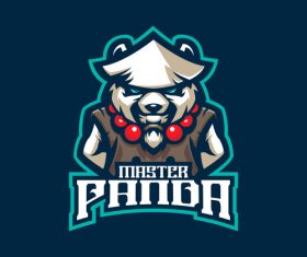 Master panda icon design vector