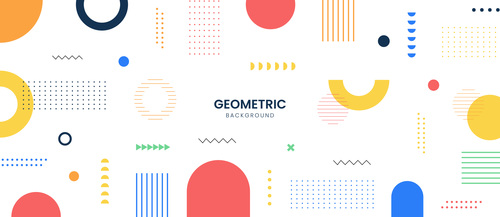 Modern abstract colorful geometric background vector