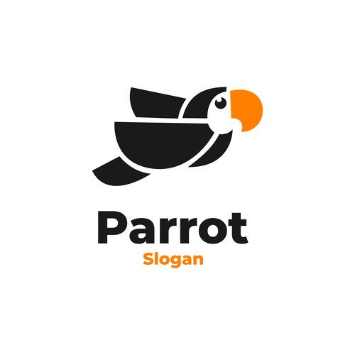 Parrot icon vector