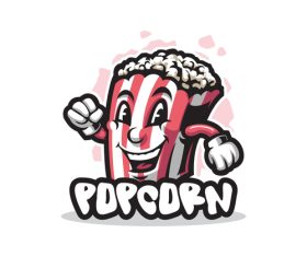 Popcorn icon design vector